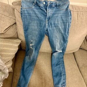 Abercrombie Kids Light Blue Distressed Skinny Jeans